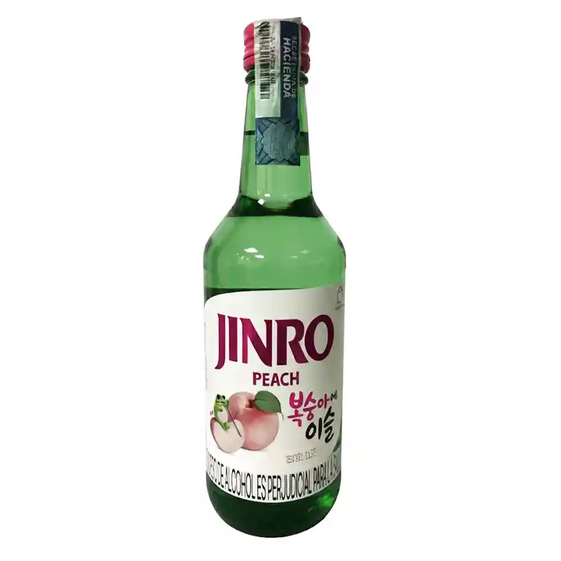 Jinro Soju Durazno_peach_vodka Coreana_kimchi