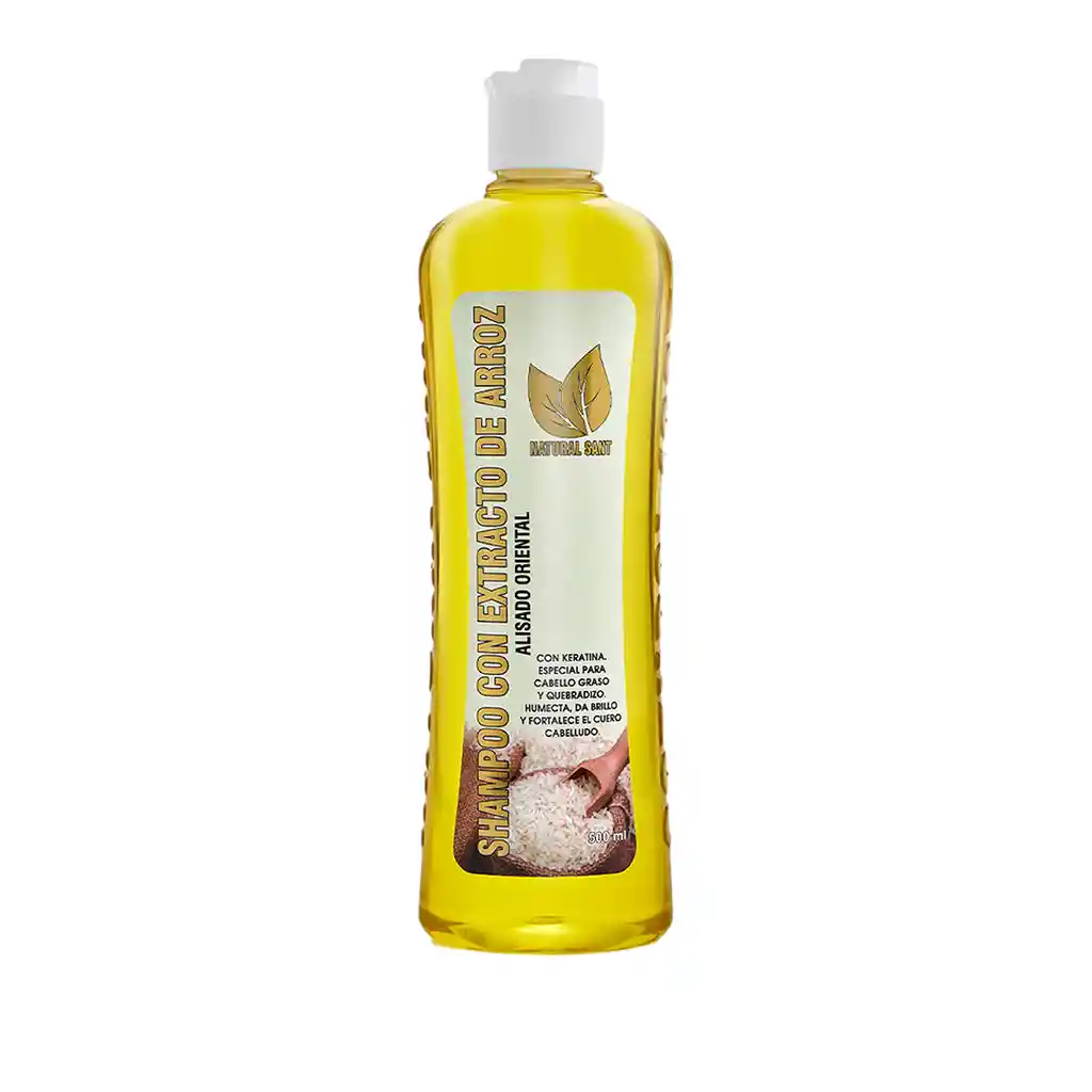 Shampoo Con Extracto De Arroz, Alisado Oriental X500 Ml Natural