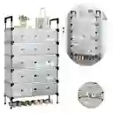 Organizador De Zapatos 5 Niveles Con Guardapolvo Negro Zapatero Con Guardapolvo 5 Niveles Negro