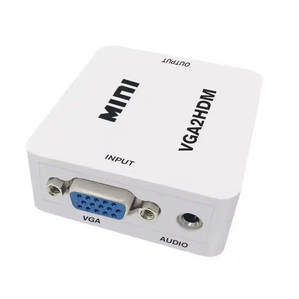 Adaptador De Video De Vga A Hdmi 1080p Con Audio