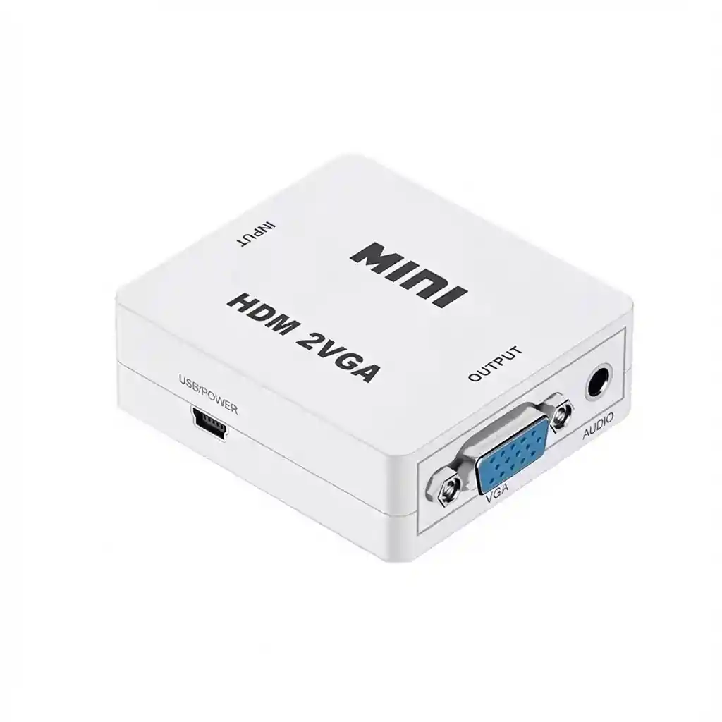 Adaptador De Video Hdmi A Vga 1080p Con Audio