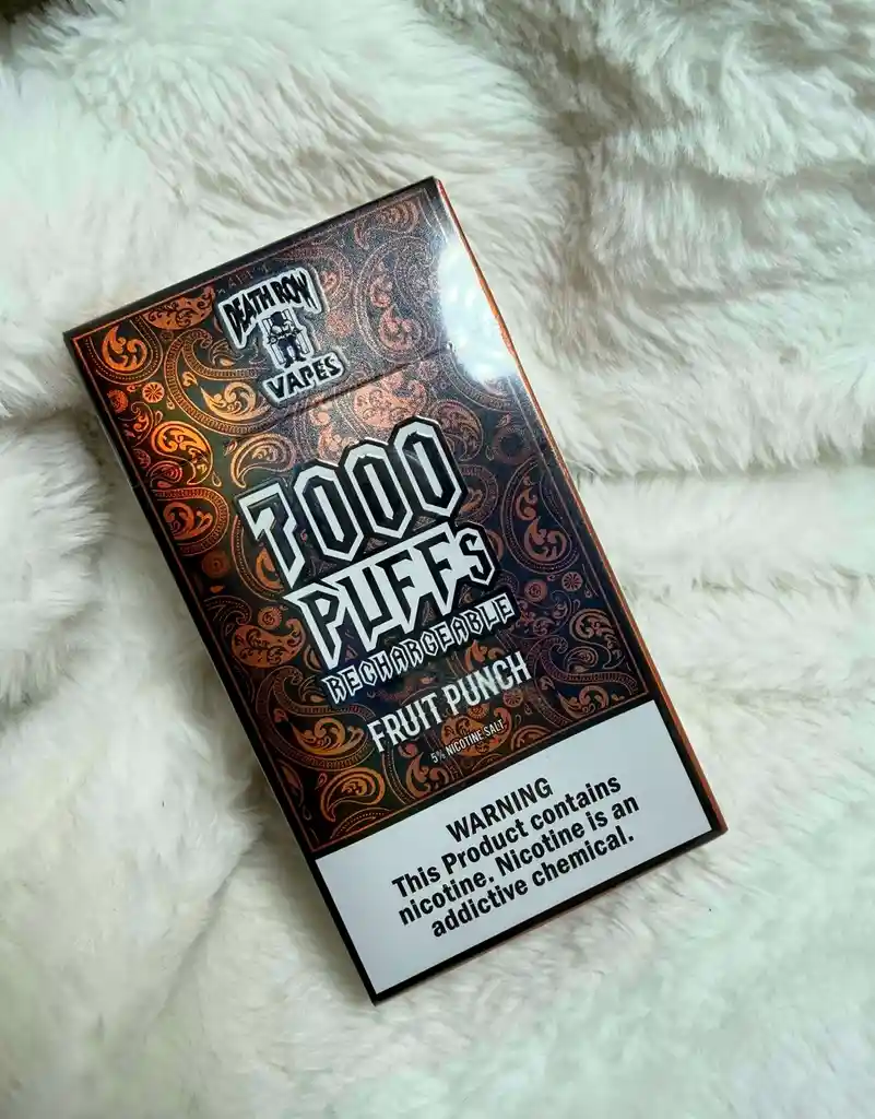 Vaporizador 7,000 Puffs - Death Row Vapes - Fruit Punch