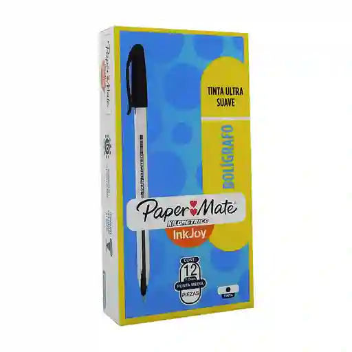 Lapicero Kilometrico X12 Negro Punta Gruesa