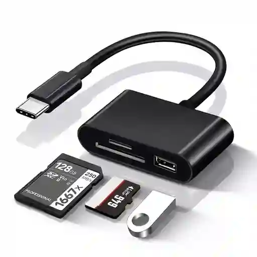 Adaptador Otg Tipo Usb C 3.0 Sd Micro Sd Usb