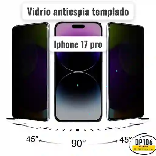 Iphone 17 Pro Vidrio Antiespia Templado