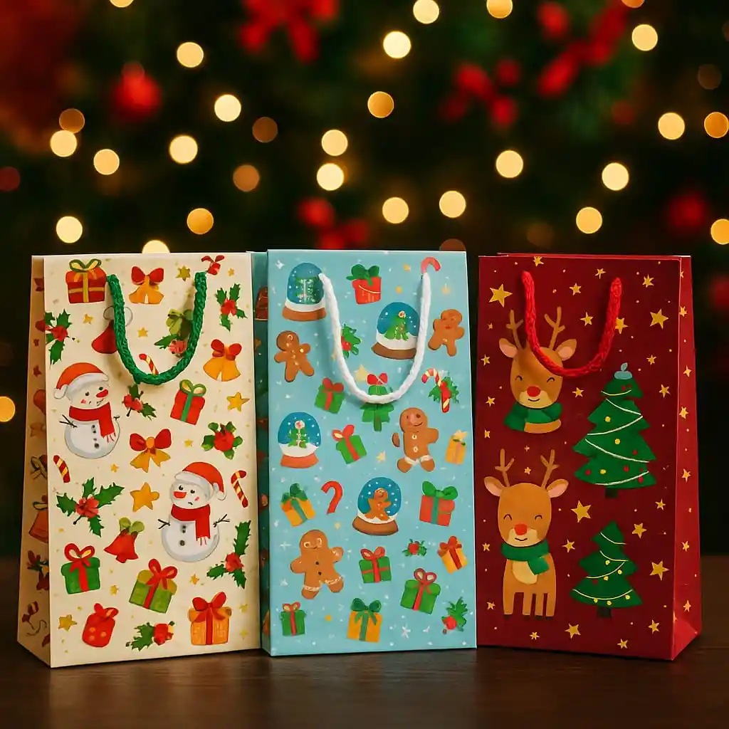 🎄🛍️ Bolsa De Regalo Navideña 40×24 Cm 🛍️🎄