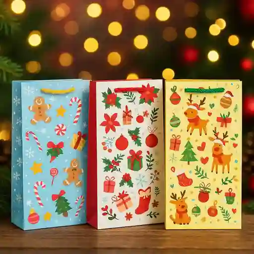 🎄🛍️ Bolsa De Regalo Navideña 18×10 Cm 🛍️🎄