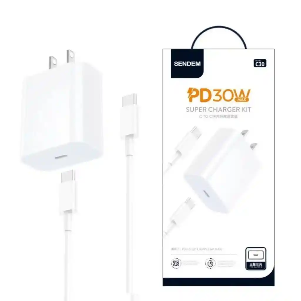 Kit Cargador Tipo C – 30w