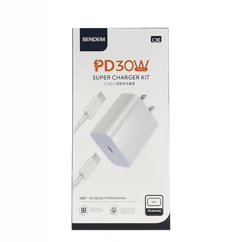 Kit Cargador Tipo C – 30w