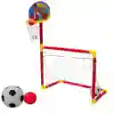 Juego De Fútbol Y Baloncesto Infantil 2 En 1