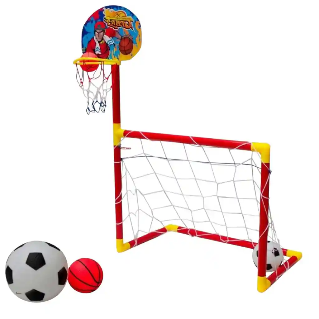 Juego De Fútbol Y Baloncesto Infantil 2 En 1