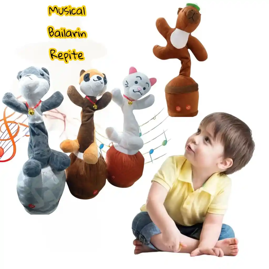 Muñeco Recargable Bailarín Imitador De Sonidos Musical