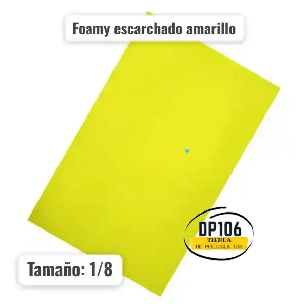Foamy Amarillo Escarchado Octavo X 1 Und Fomy/ Fomi
