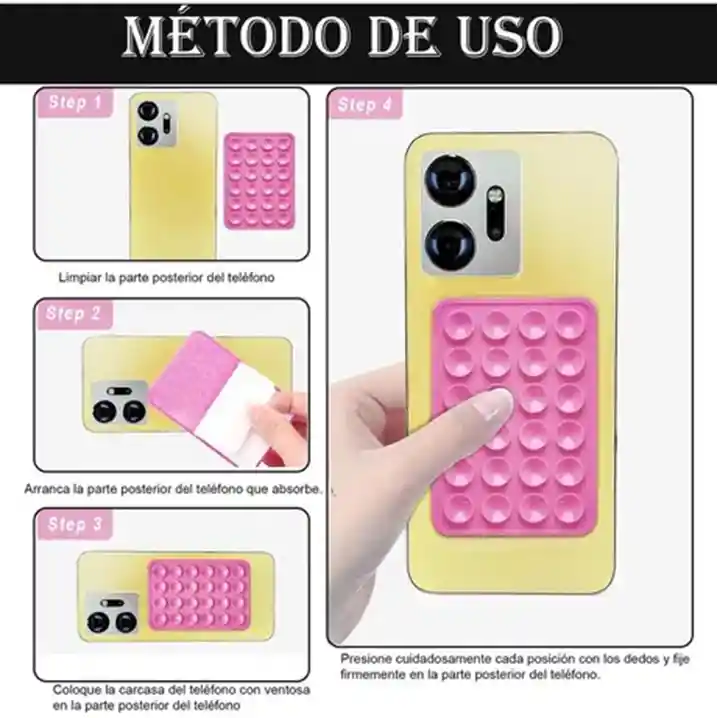 Soporte Silicona Para Celular Ventosas Holder Dupe Octobuddy