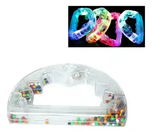 Pandereta Navideña Con Luces Led Maracas Para Novenas