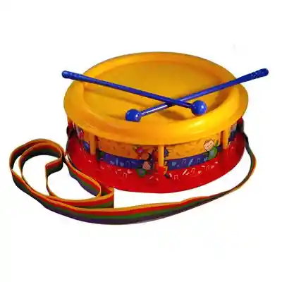 Juguete Tambor Musical Incluye 2 Baquetas Infantil Navidad