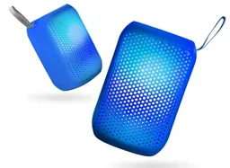 Mini Parlante Bluetooth Kts-1997 Luces Led Potente Portátil Azul