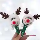 Navidad Par Maracas Con Luz Navidad Reno Merry Christmas