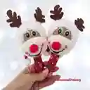 Navidad Par Maracas Con Luz Navidad Reno Merry Christmas