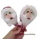 Navidad Par Maracas Con Luz Papa Noel Merry Christmas