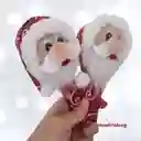 Navidad Par Maracas Con Luz Papa Noel Merry Christmas