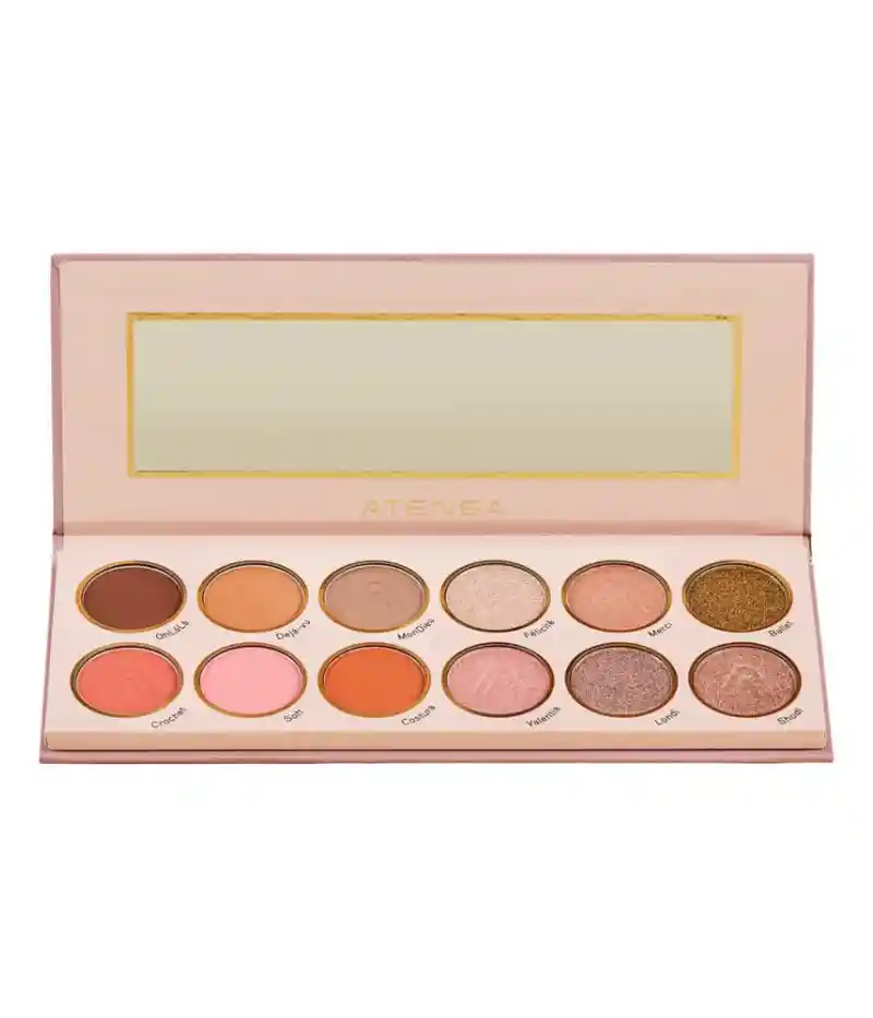 Paleta De Sombras Rose Atenea - 12 Tonos Sublime