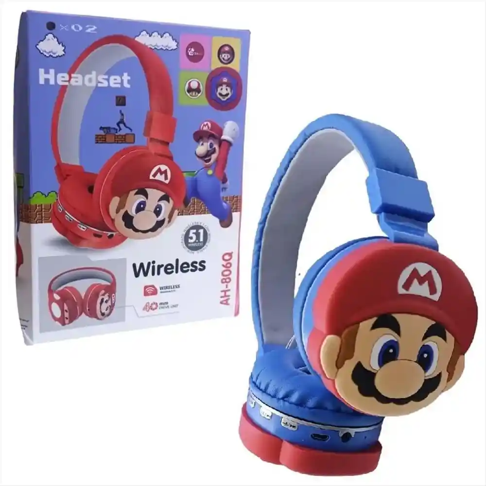 Audífonos Mario Bros