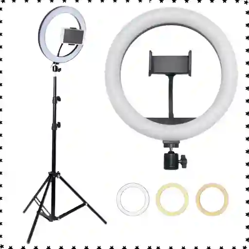 Aro De Luz 13" - 33 Cm + Trípode 2.10m