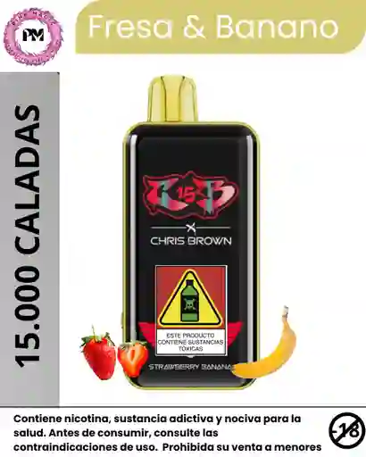 Vape Chris Brown Strawberry Banana 15.000 Puffs