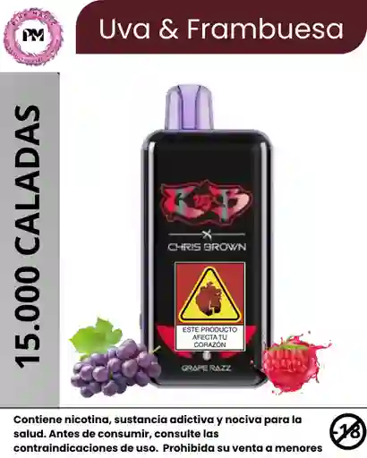 Vape Chris Brown Grape Razz 15.000 Puffs