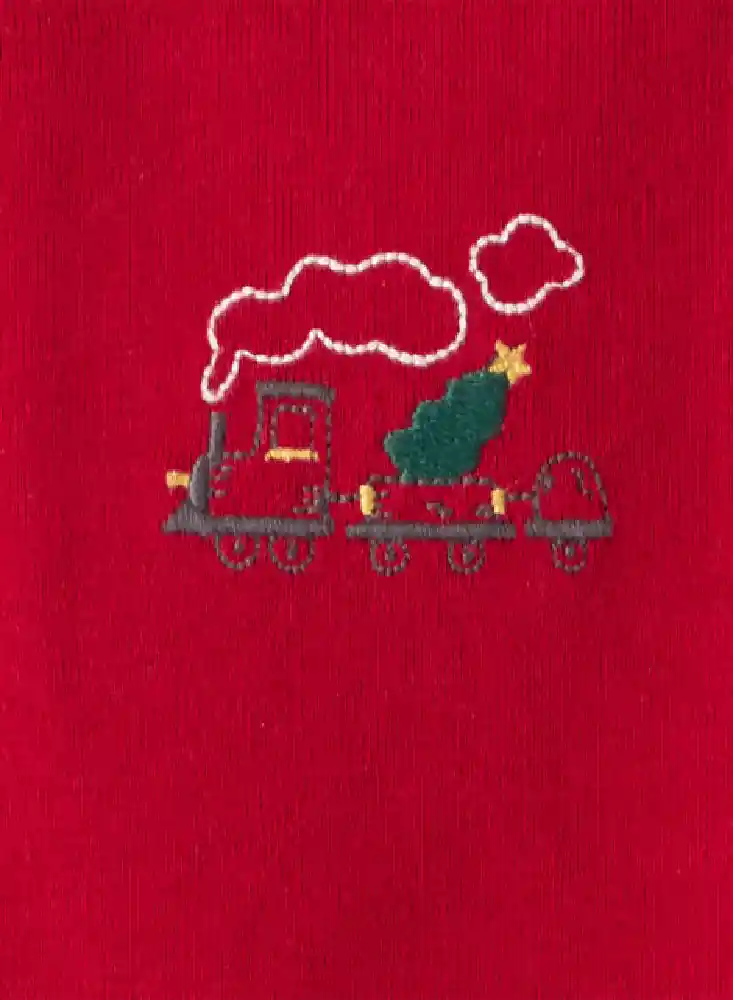 Conjunto 3 Piezas Tren Navidad Talla 3 Meses