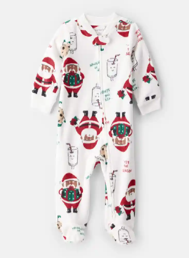 Piajama Navidad Papa Noel Talla 3 Meses