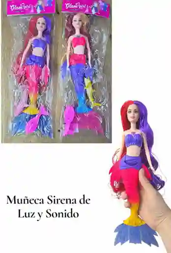 Muñeca Sirena Con Accesorios Viene En Bolsita
