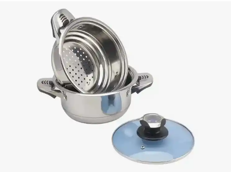 Ego De Ollas En Acero Inoxidable De 25 Piezas Accesorios