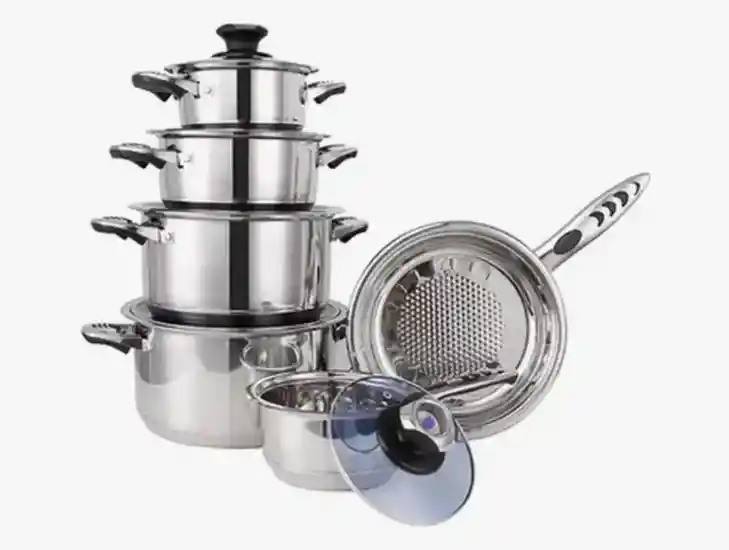 Ego De Ollas En Acero Inoxidable De 25 Piezas Accesorios