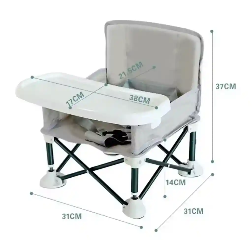 Silla Para Bebe Comedor Portatil Plegable