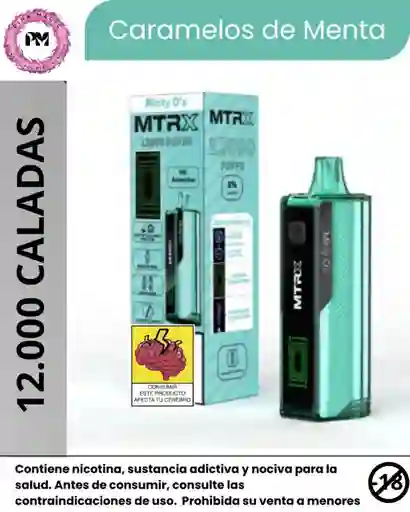 Vapeador Matrix 12.000 Puffs Minty Os