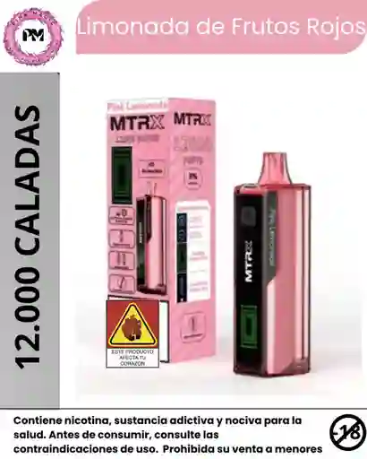 Vapeador Matrix 12.000 Puffs Pink Lemonade