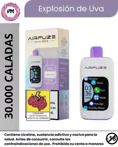 Airfuze Vape Smart 30k Grape Burst