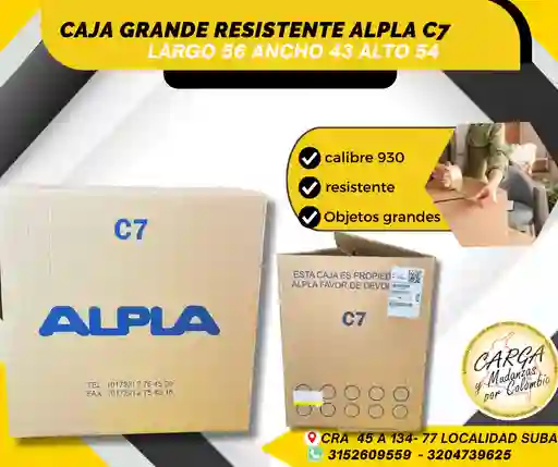 Caja De Carton Grande Resistente Largo 56 Ancho 43 Alto 54