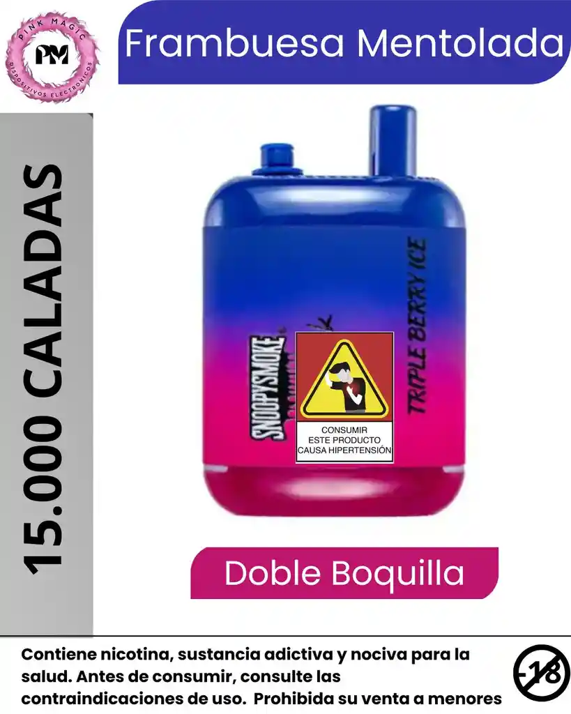 Snoopy 15.000 Puffs Vape Triple Berry Ice	