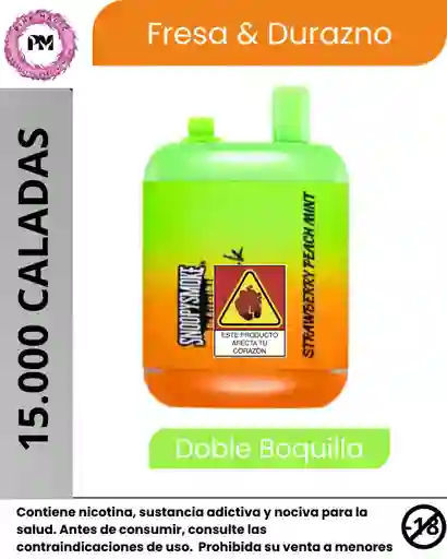 Snoopy 15.000 Puffs Vape Strawberry Peach Mint	