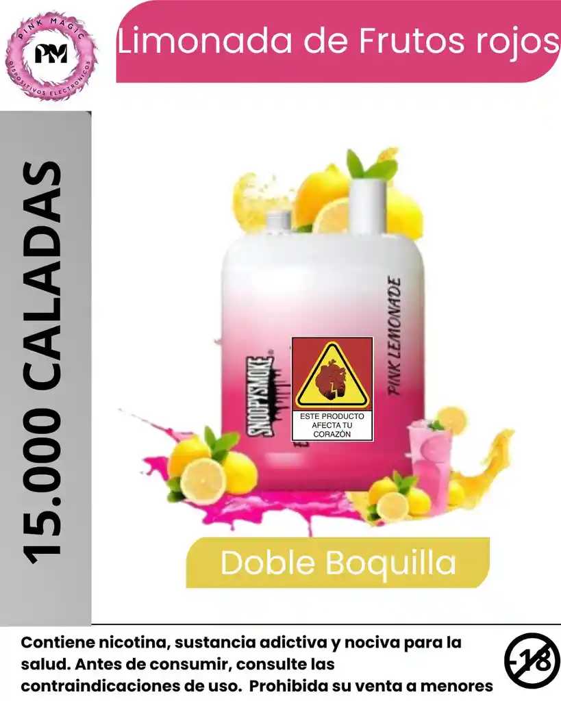 Snoopy 15.000 Puffs Vape Pink Lemonade	