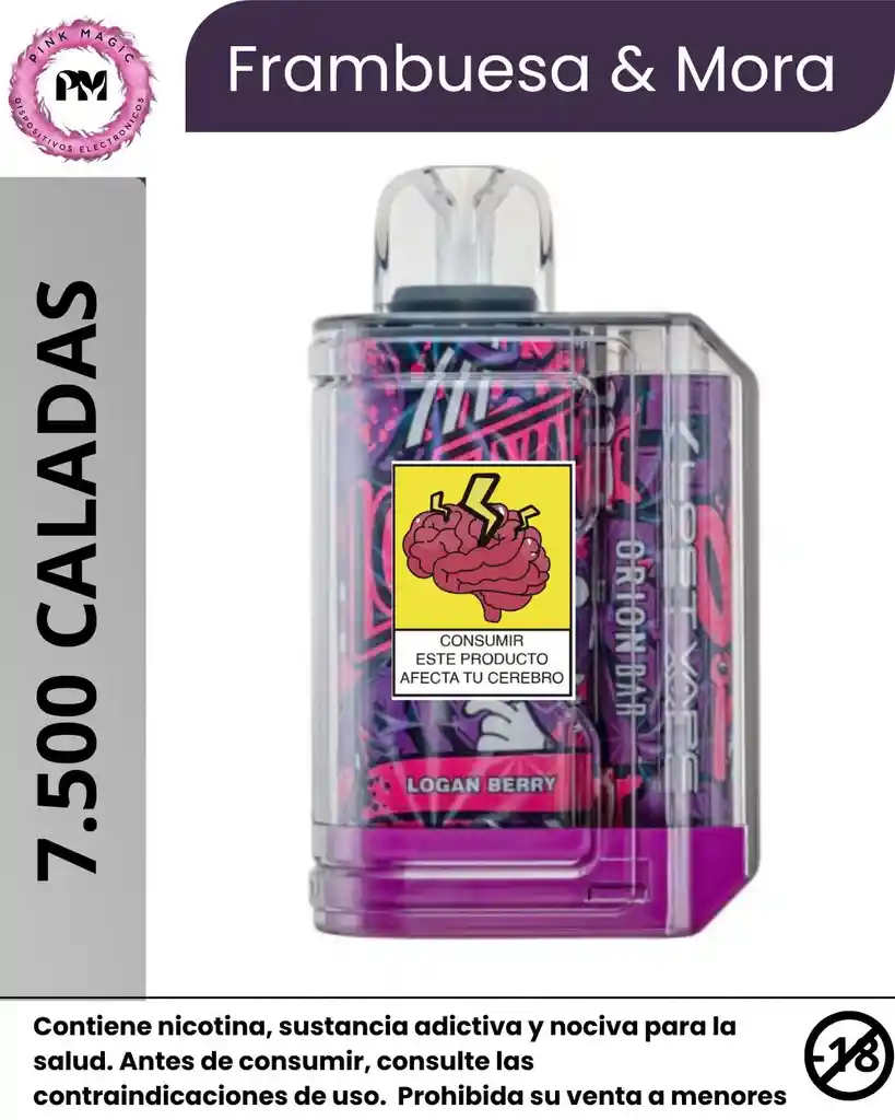 Lost Vape Orion Bar 7.5k Logan Berry