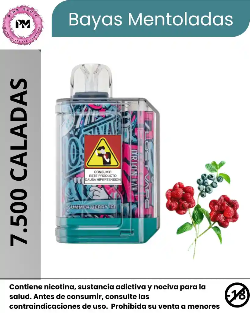 Lost Vape Orion Bar 7.5k Summer Berry Ice