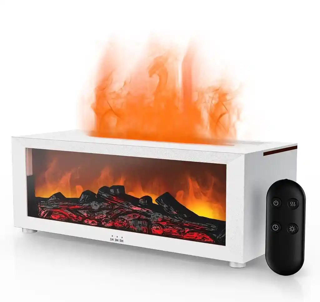 Humidificador Difusor Estilo Chimenea + Esencia