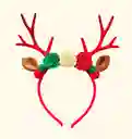 Diadema Navidad Reno Con Ponpón (niña O Adulto)