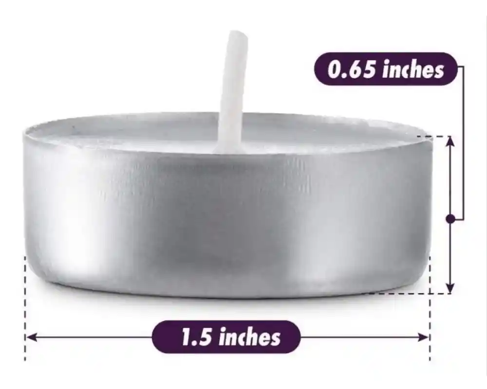 Vela Veladora Velita Esperma Cera Romantica Blanca 32 Pequeña Pebetero Decorativa Baño Té Redonda