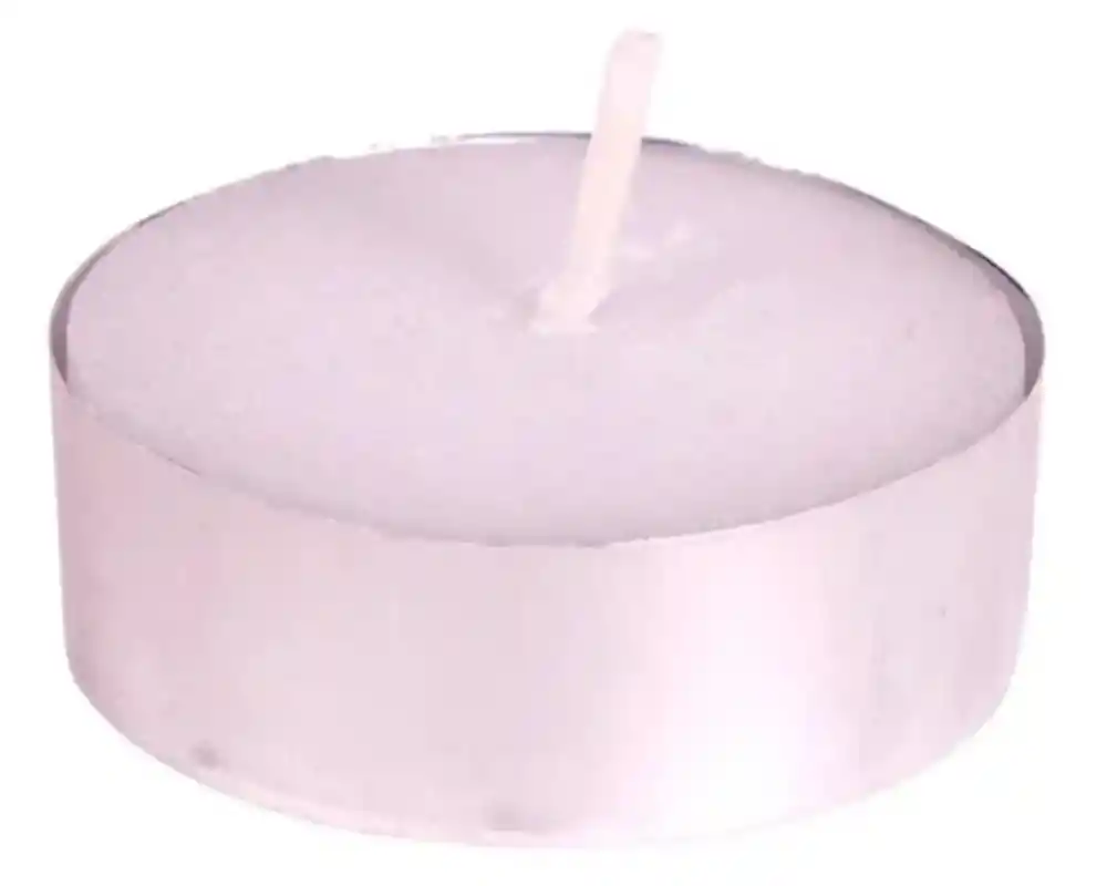 Vela Veladora Velita Esperma Cera Romantica Blanca 32 Pequeña Pebetero Decorativa Baño Té Redonda