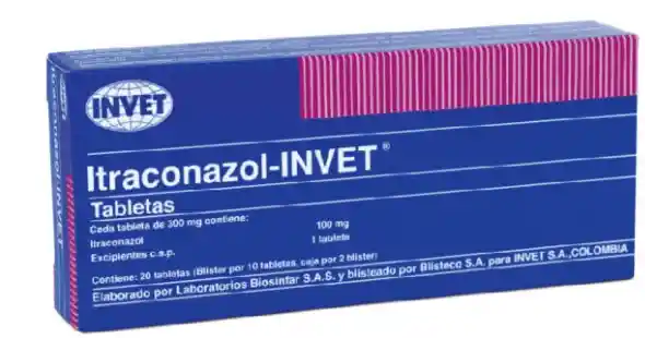 Itraconazol Invet 100 Mg